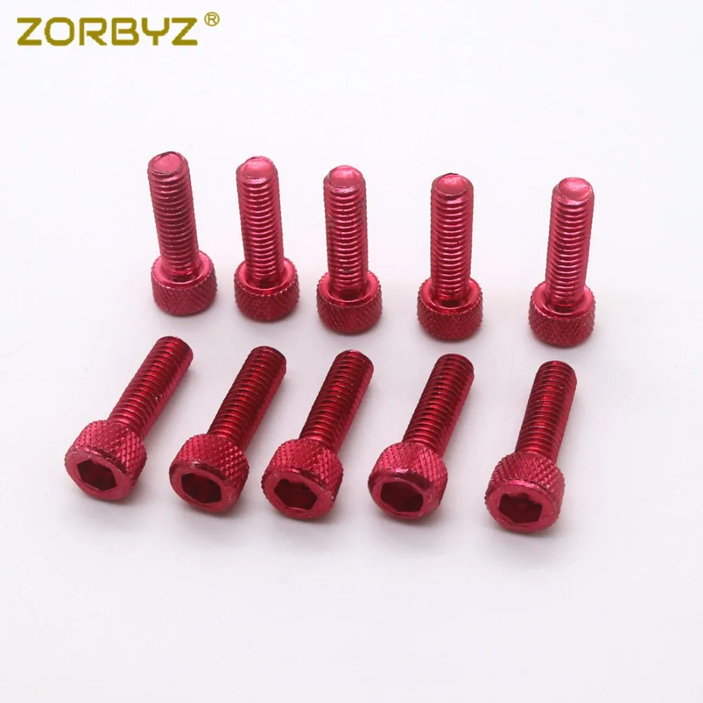 ZORBYZ 10 шт. 6 мм красные/синие/Золотые мотоциклетные болты винт для мотоцикла