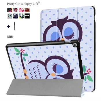 

for ASUS Zenpad 10 Z301MFL Tablet Cover Case for ASUS Zenpad 10 Z300C/M/L Coque Print Flip Leather Stand Slim Capa Fundas+Stylus