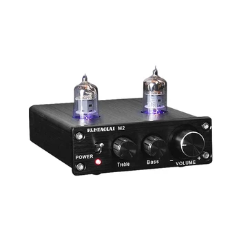 

PJ.MIAOLAI HiFi Bile 6J1 Preamp Tube Amplifier Buffer Preamplifier With Treble Bass Control Adjustment Amplifier Audio DC12V