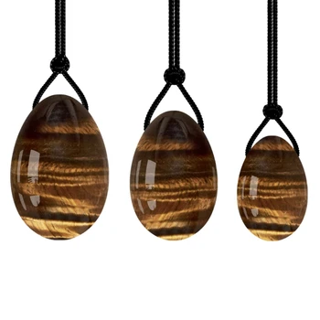 

Yellow Tiger Eye Stone Yin Egg Female Care Yin Egg Health Jade Jade Egg Set Tighten Muscle Massage Female Movement