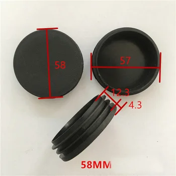 

Diameter 58mm Round Pipe Plug Furniture Plastic Stopper Mat Dustproof Cover Sealed Brood 10pcs