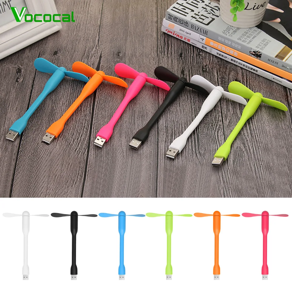 Портативный Гибкий мини вентилятор Vococal с персональным охлаждением USB кулер для