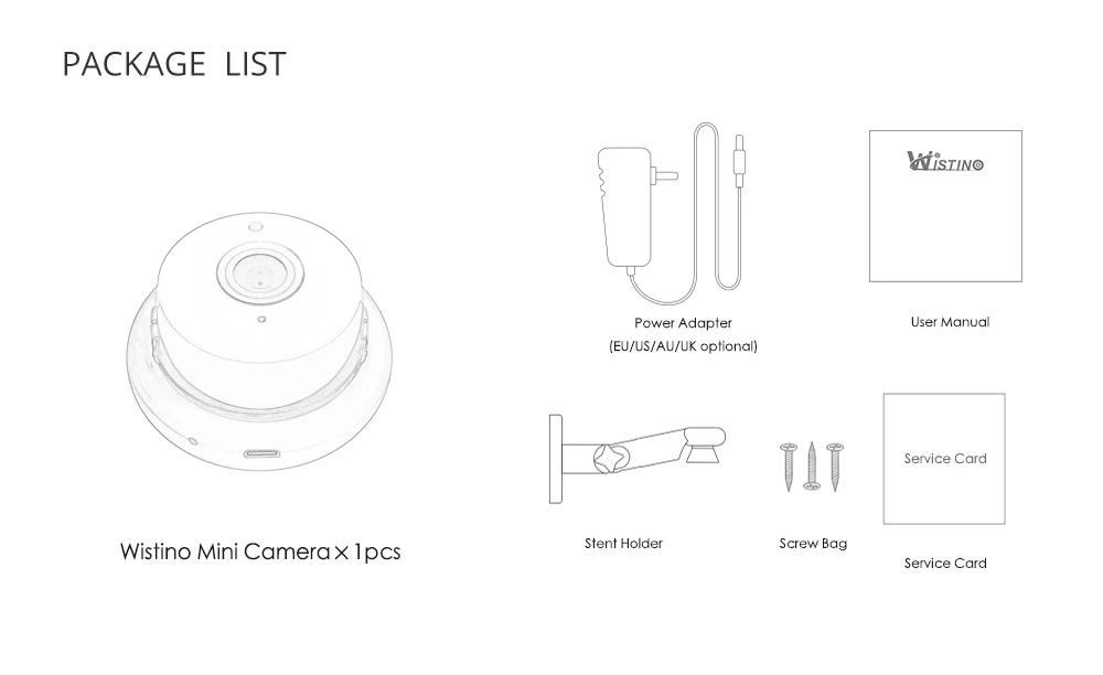 Wistino 960P Wireless IP Camera VR Mini WIFI Camera IR Night Vision Smart Home Security Camera Onvif Monitor Baby Monitor 2 (15)