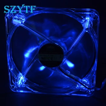 

Blue or red pc fan 140mm pc case cooling fans Best silent quiet 14cm DC 12V 2Lines 4D plug computer coolers
