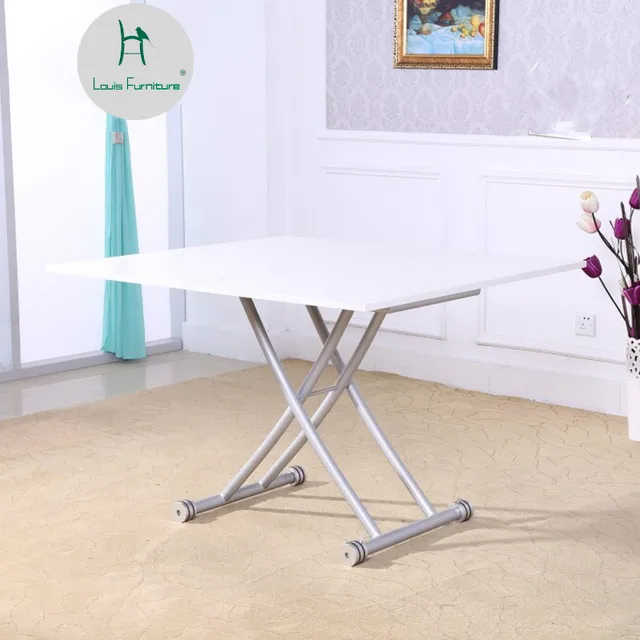 Louis Fashion Dining Table Lift And Fold Up Down Expansion Louis Fashion Dining Table Lift And Fold Up Down Expansion Simple Double Use