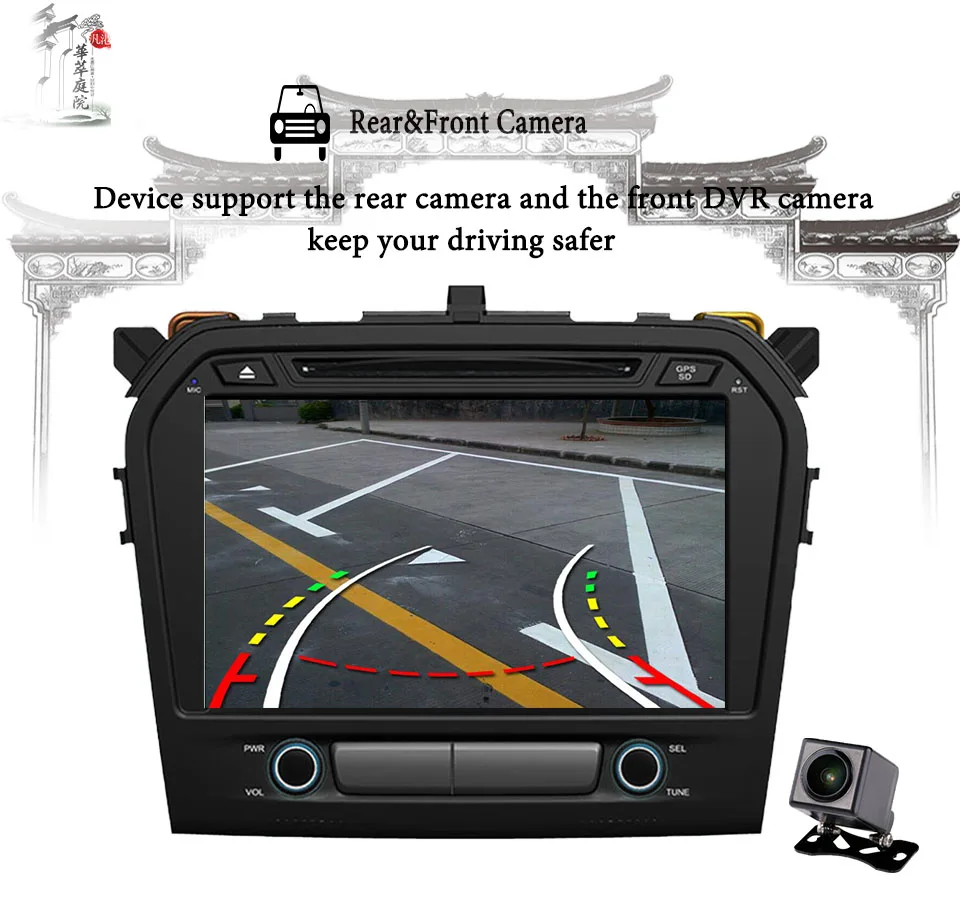 

Android 9.0 Ram 4GB 64GB Car Multimedia Player for Suzuki Grand Vitara 2015-2018 Octa Core GPS Radio Bluetooth DVD Stereo