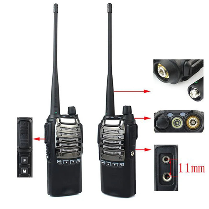 Новый BAOFENG uv-8d Радио Двухканальные рации 8 Вт 128ch УВЧ DTMF VOX 1750 Гц Тон FM VOX 2800 мАч двухстороннее радио Портативный Радио