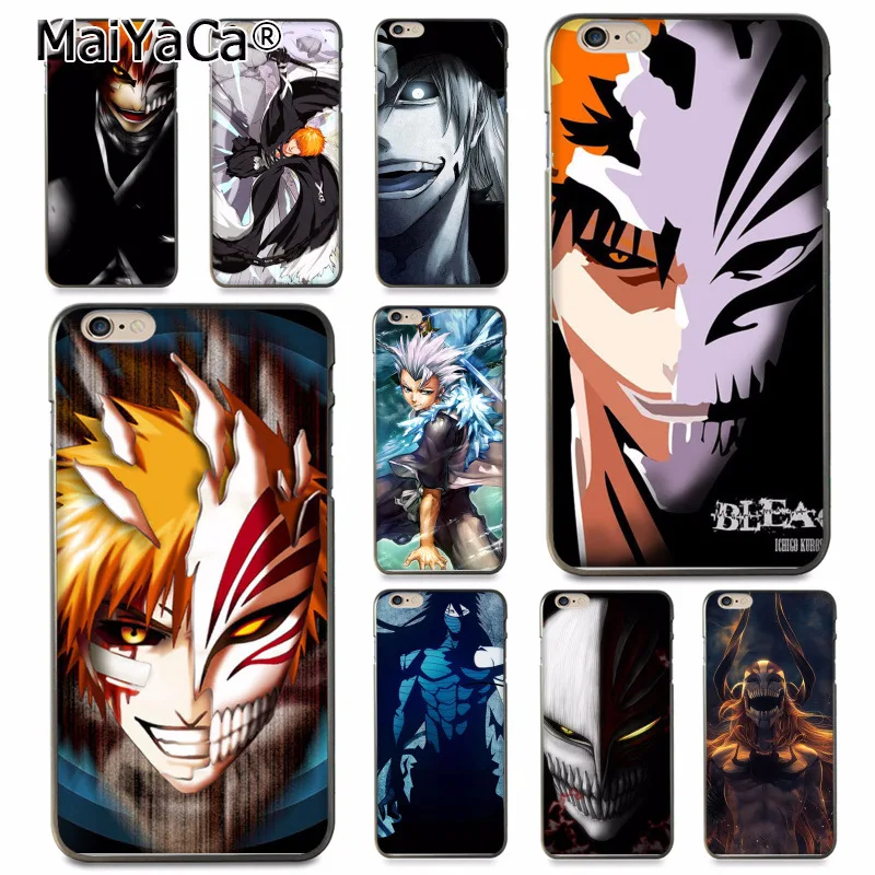 

MaiYaCa bleach ichigo hollow Mask Diy Luxury High-end Protector phone Case for Apple iPhone 8 7 6 6S Plus X 5 5S SE 5C Cover