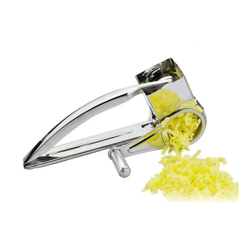 

Yooap Efficient Cheese Grater Stainless Steel Hand-shake Drum-type Vegetables Fruit Cheese Shredder Kitchen Tool Handheld Slicer
