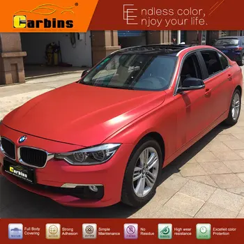 

China Red Matt Chrome Vinyl Car Wrapping Stickers Fashion Decoration Sticker