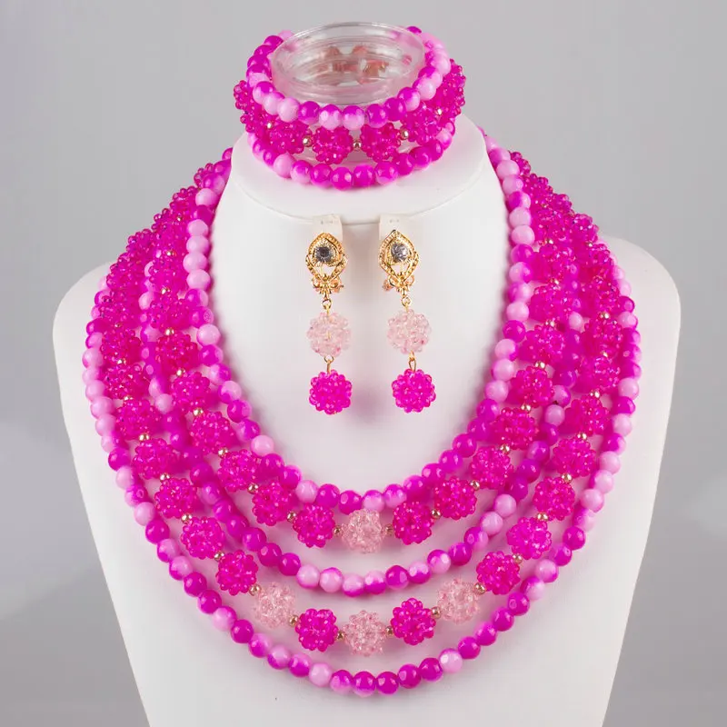 

New Black Bridal Jewelry Set Crystal Beads Set Graceful African Women Wedding Jewelry Set Party Jewelry Set Free Shipping C126