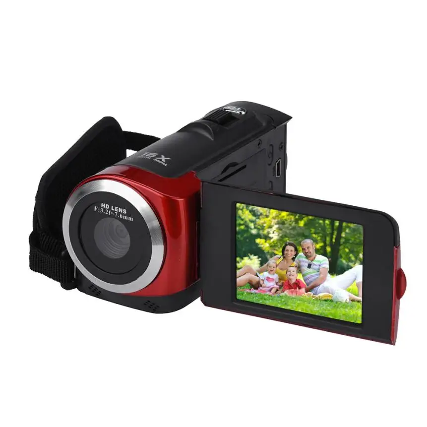 Новейшая 2018 Модная камера 2 7 дюйма TFT LCD HD 1080P 16 МП 16X Цифровая видеокамера DV с