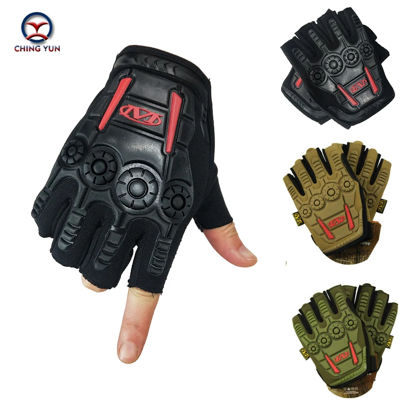 

2019 male semi-finger protective ride Non-slip gloves Men Fingerless Gloves tactical Half Finger gloves Riding Fishing Gloves