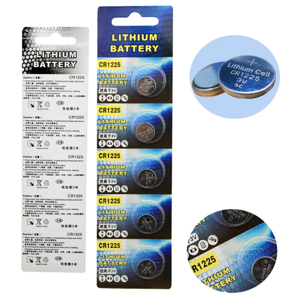 

5PCS CR927 CR1025 CR1216 CR1220 CR1225 CR1616 Lithium Batteries 3V Coin Cell Button For Watch Toys 3D Glasses Battery