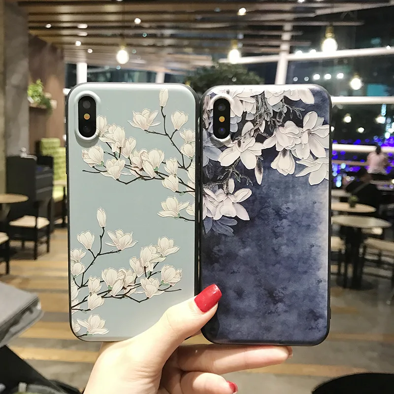 Роскошный модный силиконовый чехол для iPhone X 5 5S 5se 6 6s 7 Plus 8 мягкий телефона задняя