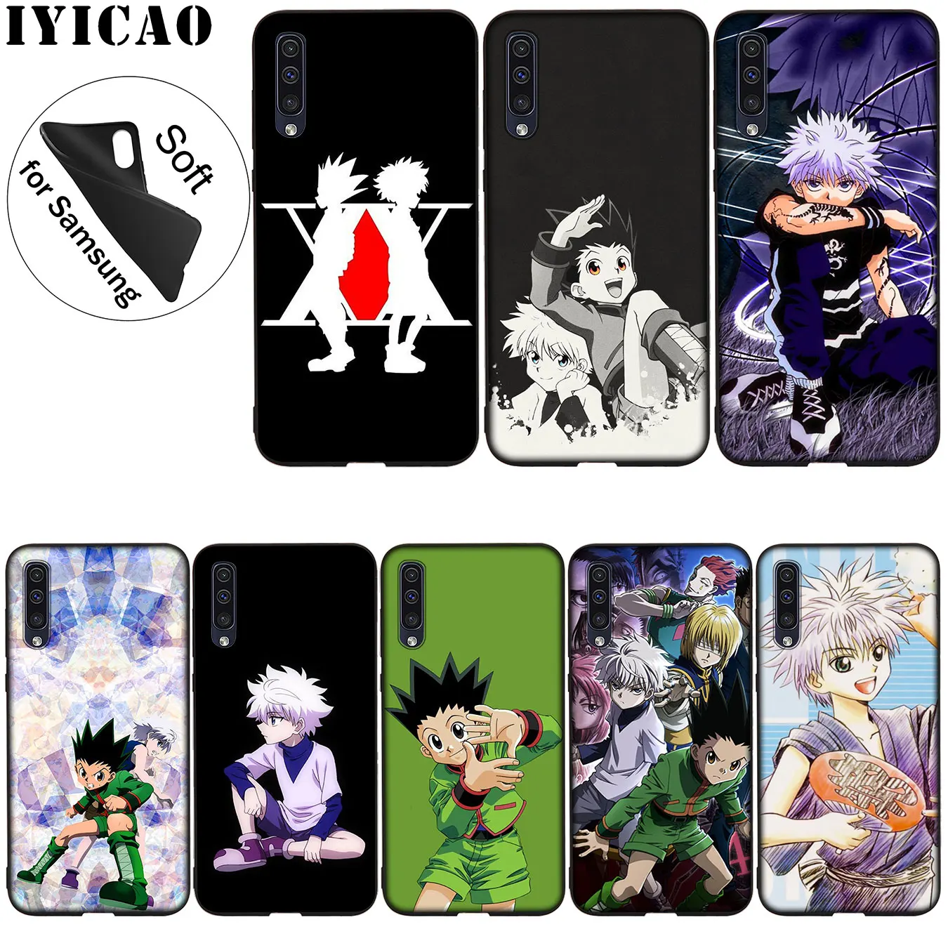IYICAO Hunter x Soft Silicone Case for Samsung Galaxy A70 A60 A50 A40 A30 A20 A10 A50S A40S A30S A20S A10S Black Cover |