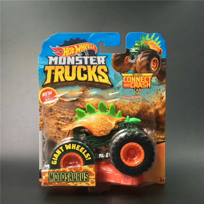 Hot Wheels автомобиль MONSTER TRUCKS большая нога подключения и крушение автомобиля коллектор издание металл литья под давлением модели автомобилей детские игрушки подарок - Цвет: 46-FYJ44