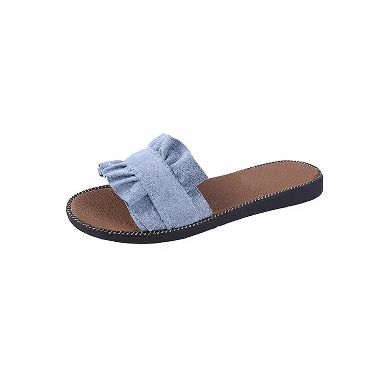 

Women's sandals fashion solid color women's sandals outdoor flat sandals la plage slippers beach shoes slip 