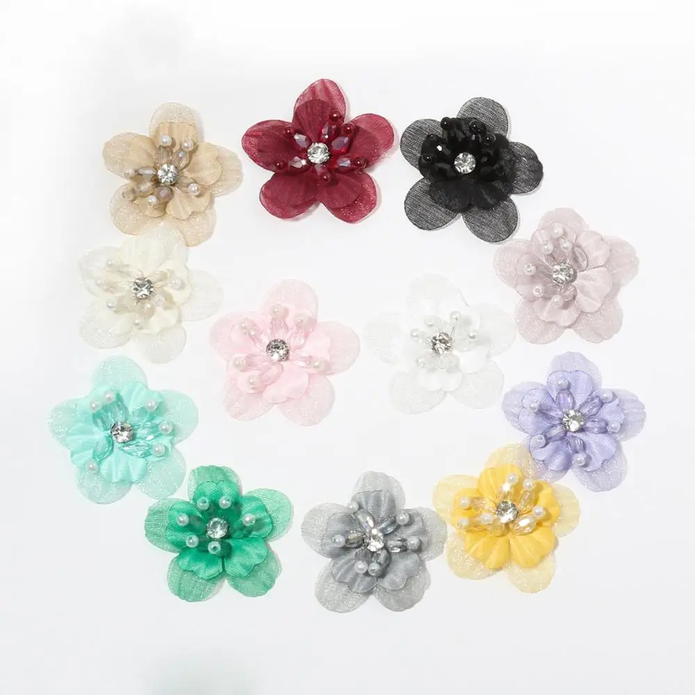 

CHENGRUI F127,3.5CM,Jewelry Accessories,Jewelry Decoration,Dress Flower,Flowers,Brooch Production,Clothing Making,10pcs/bag