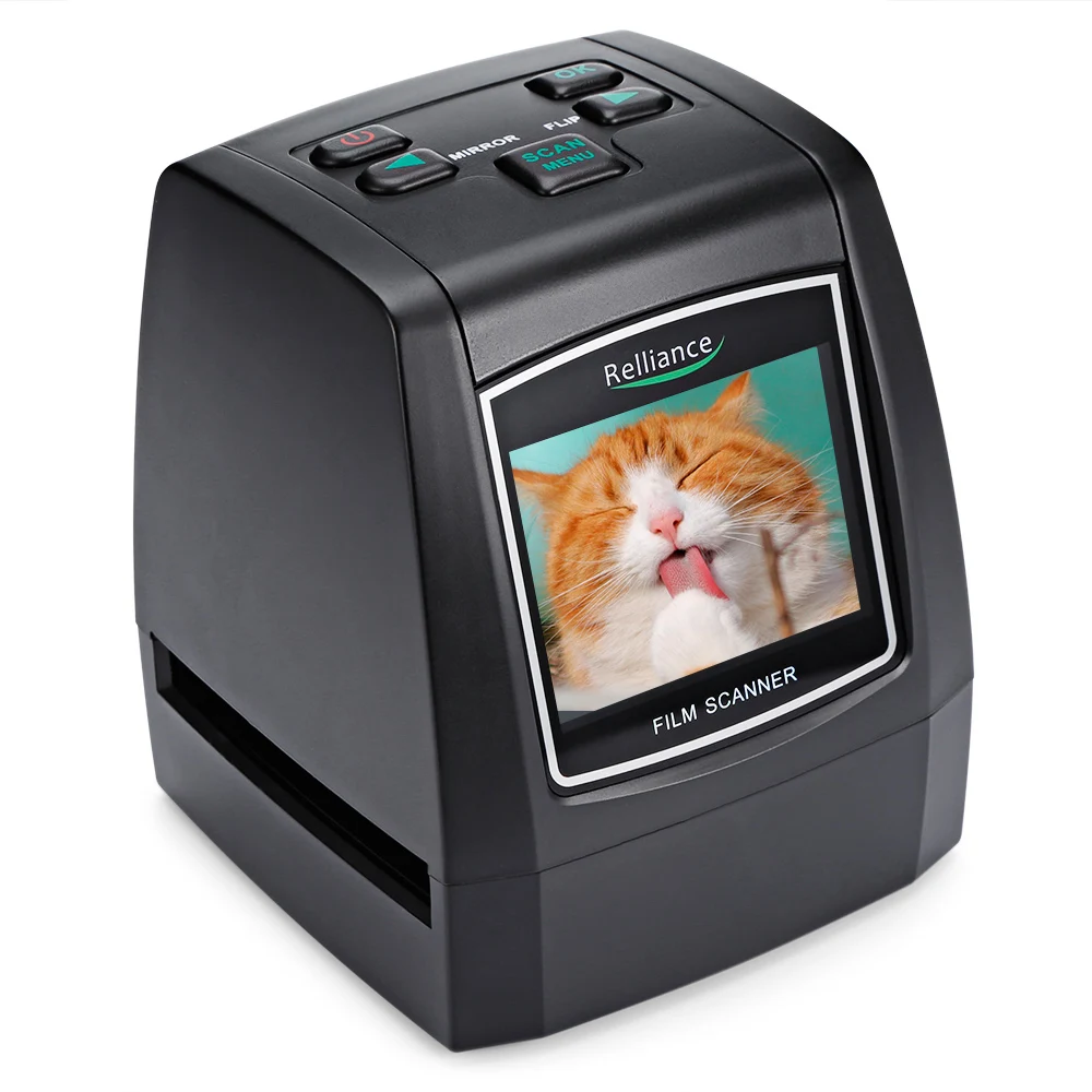 QUMOX Scanner négatif de glissière de photo de scanner de film de 14MP 22MP 2.4 LCD 