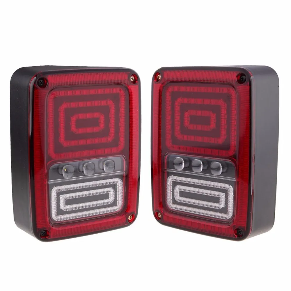

2pcs12V LED Tail Light LED Reverse Backup Tail lamp for Jeep Wrangler JK 2007-2015 4x4 4WD