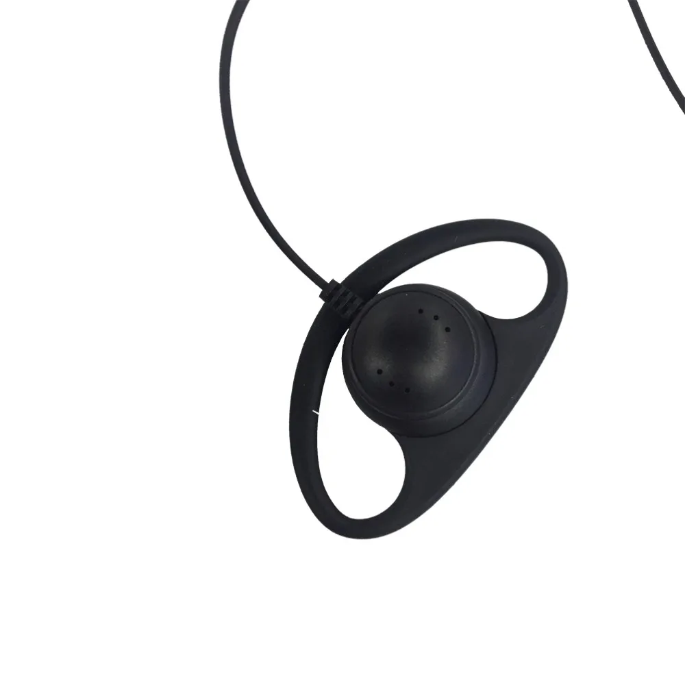 1 Pin FBI Earhook Earpiece D Type Headset PTT for Motorola Talkabout Portable Radio TLKR T3 T4 T60 T80 MR350R FR50 Walkie Talkie  (4)