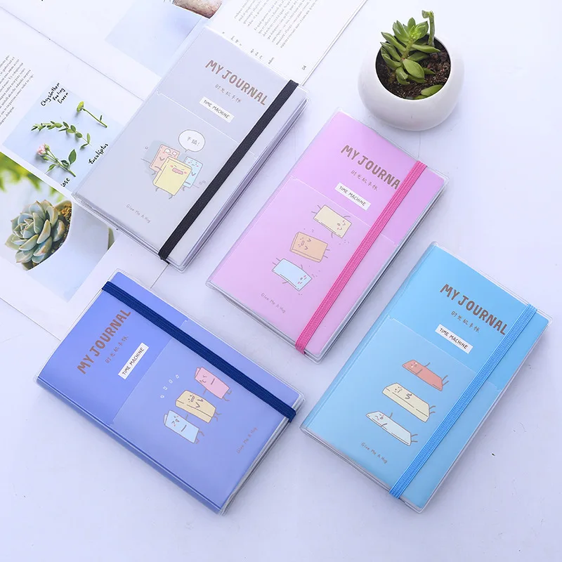

1pcs New diary color shell notebook time machine travel diary plan notebook cartoon notebook diary