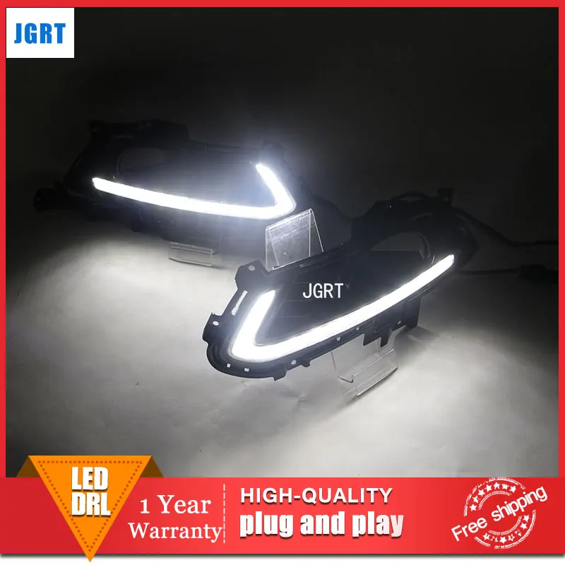 

car styling 2013-2015 For Ford Mondeo LED DRL For Mondeo led fog lamps daytime running light High brightness guide LED DRL