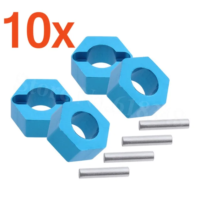 Best Price 10Sets /Lot Aluminum Wheel Hex Mount Hubs Nut With Pins 4P For WLtoys A949 A959 A969 A979 RC Car A949-11 1/18 Upgrade Parts