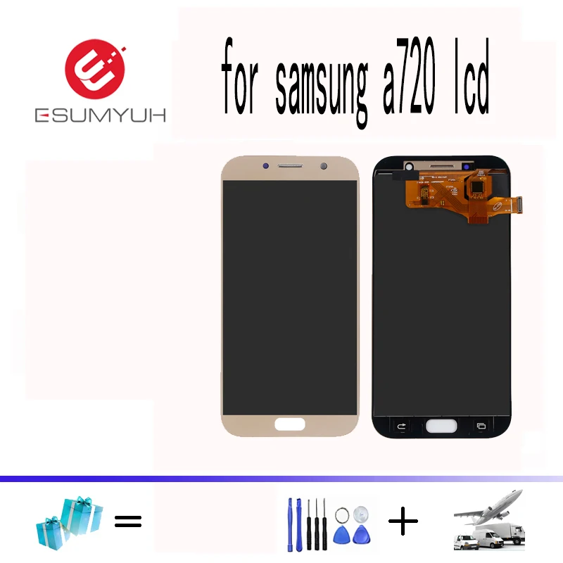 A720F ЖК-дисплей для Samsung Galaxy A7 2017 A720 A720F/DS Дисплей сенсорный Экран планшета