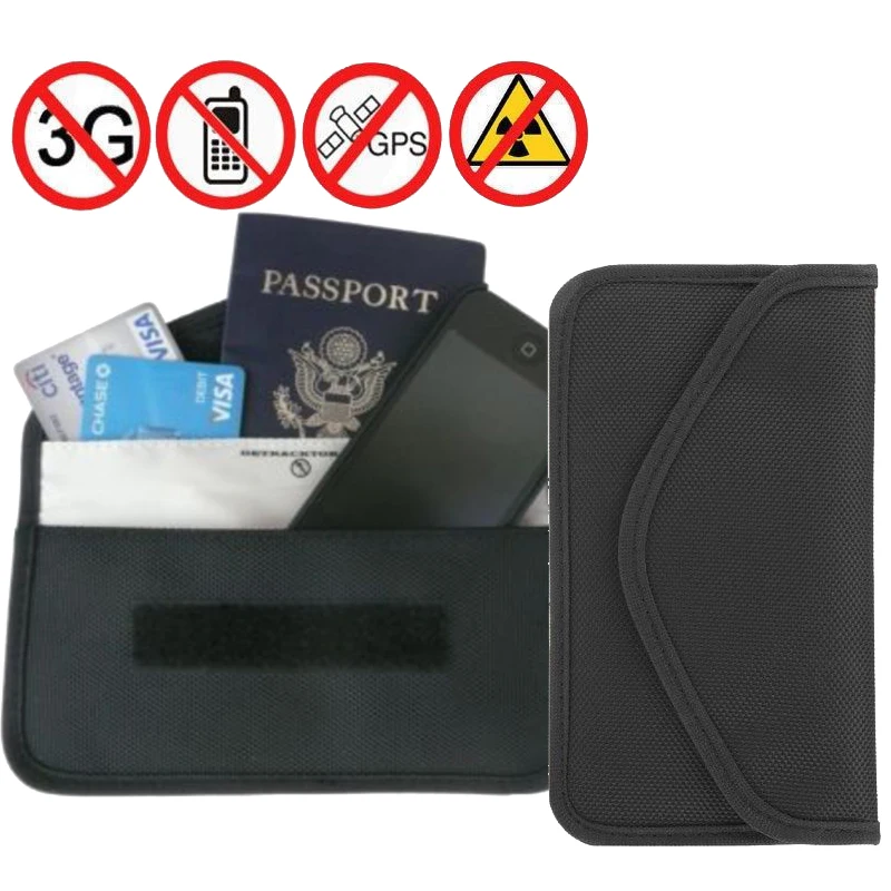 Anti Spy Signal Blocker Pouch Stop Cell Phone GPS RFID Tracking Bugging
