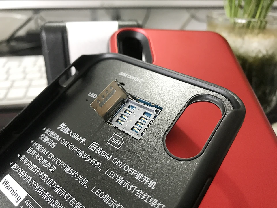 For iPhone X/XS Ultrathin Rubber frame Dual SIM