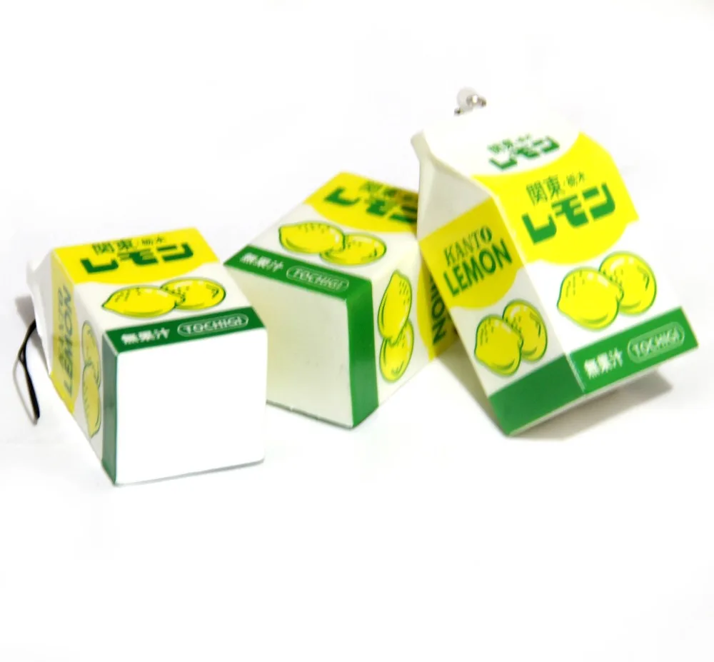 

Kuutti Squishy one Piece Kawaii Classic Japan Lemon Juice for Phone Charm / Bag Pendant HOT Toy Hard PU Phone Strap