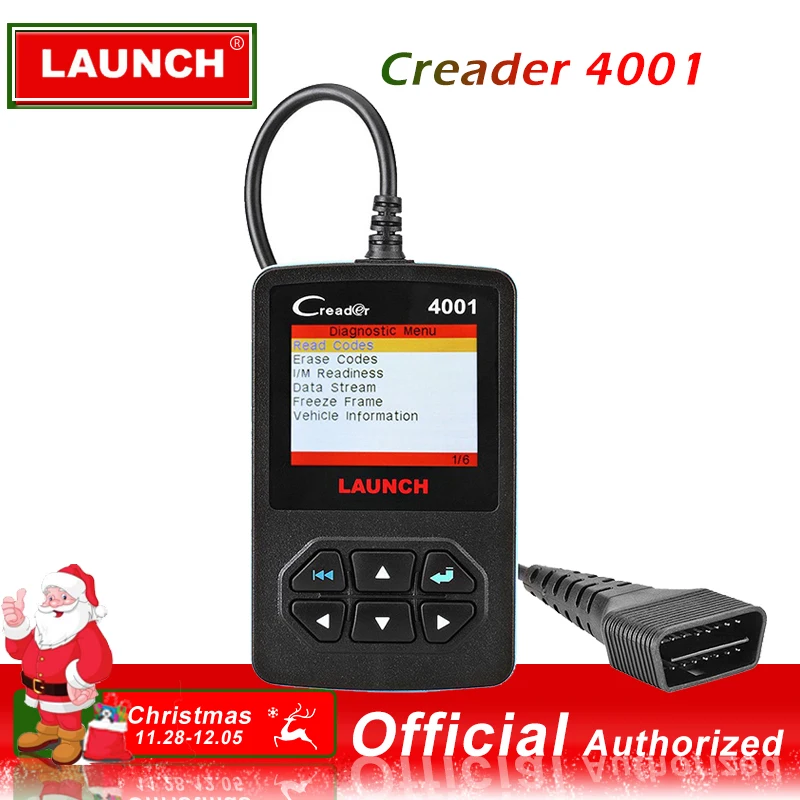 

Launch CReader 4001 Cr4001 OBD2 Car Scanner Fault Code Reader OBDII Diagnostic Scan Tool Autoscanner OBD2 EOBD Scaner Diagnostic