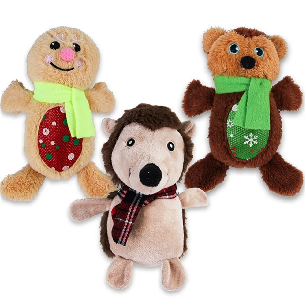 

Dog Chew Squeak Toys Giraffe Fleece Rope Interative Toy Animals Plush Puppy Animals for Pet Dogs Cat Chew Squeaking Toy
