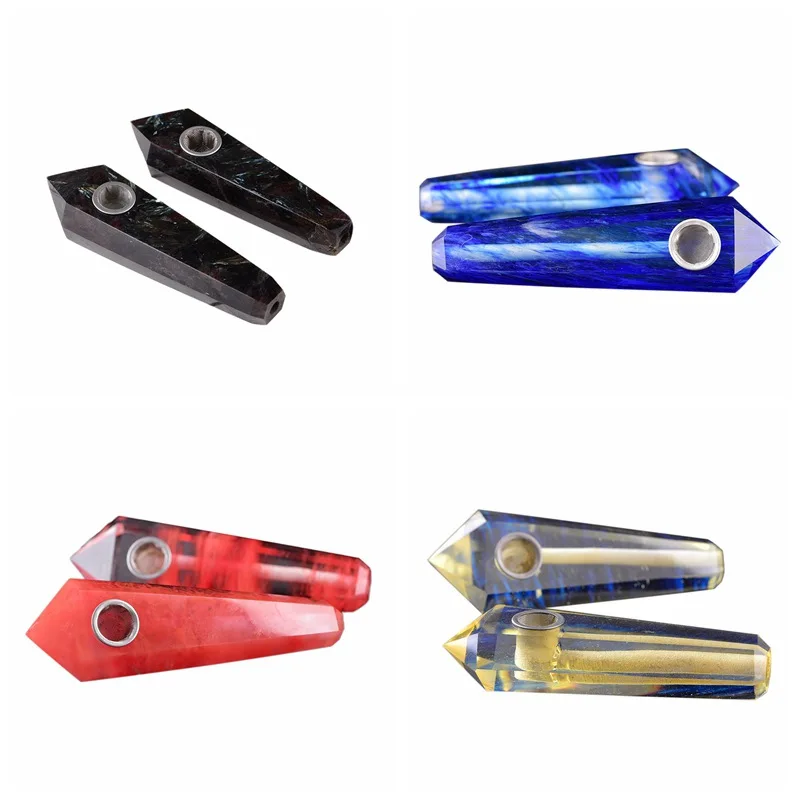 

10.5x3x1.9cm Natural Smelting Quartz Crystal Pipe for Smoking crowd Beautiful Good Texture Gift
