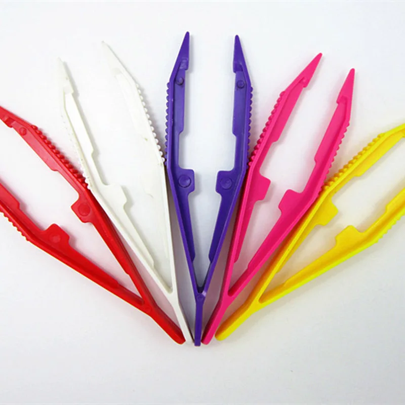 

2pcs/lot Colorful Plastic Beads Tweezer For Model Building Kits Puzzle Bead Kids Children DIY Toys Clamp Clips Accessories Tools