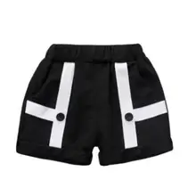 Шорты для мальчиков коллекция года, Новые Летние Повседневные детские штаны с геометрическим рисунком для детей возрастом от 1 года до 4 лет, корейская детская одежда штаны для маленьких мальчиков SY-F182109