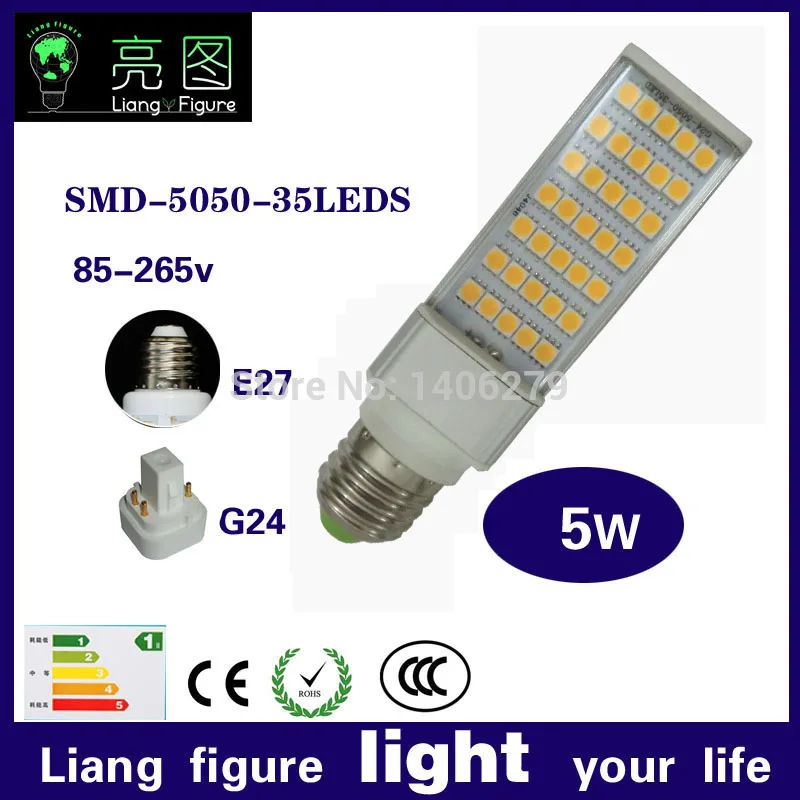 

5wE27 G23 G24 led corn bulb SMD 5050 5730 2835 AC85-265V led indoor lamp LED Bombillas light