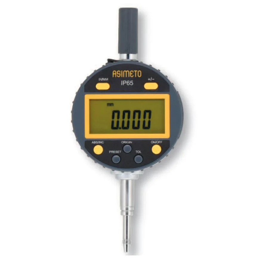 

ASIMETO Measuring Range 0-25mm/1" inch/metric 407-02-2 Resolution 0.01mm/.0005" IP65 Digital Indicators Fress Fast Shipping