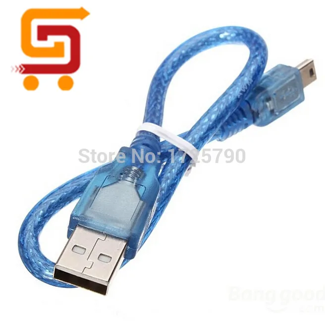 Высокое качество 30 см USB miniusb кабель провода для arduino nano v3