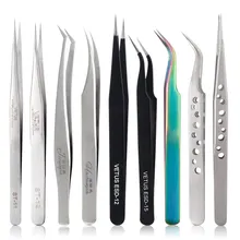 Пинцет для наращивания ресниц, пинцет для ресниц Vetus, пинцет для ресниц, пинцет для объема, Радужный пинцет, косметика, инструменты для макияжа, острый