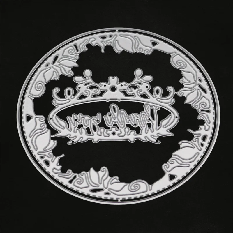

circle frame background metal cutting dies for scrapbooking embossing stencil craft clear stamps for card making 2019 troqueles