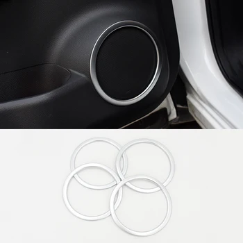 

ABS Matte For Nissan Qashqai J11 2015 2016 2017 Car Door Stereo Door Speaker Sequins Internal Covers Decoration Accessories 4pcs