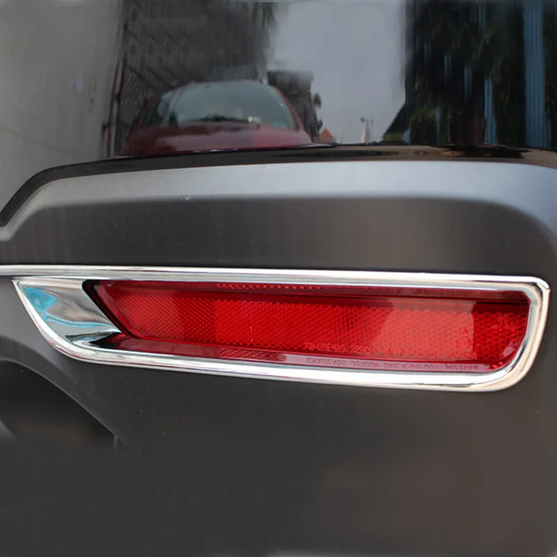 ABS-Chrome-For-Subaru-Forester-2014-2015-2016-2017-Car-Rear-Fog-Light-Lamp-Bumper-Cover