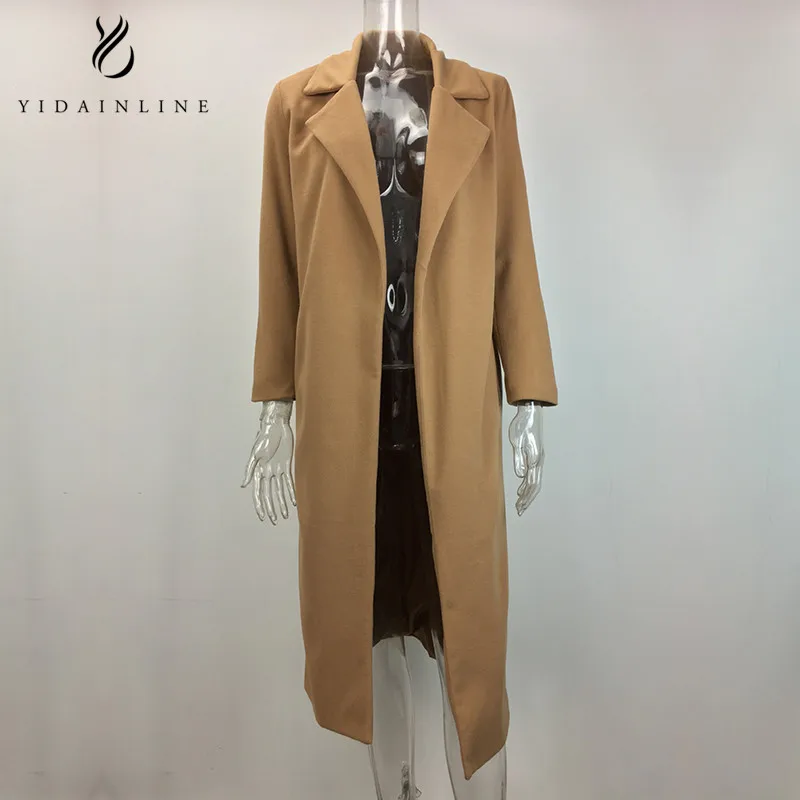 3XL Plus Size Winter Loose Blend Women Coat Woolen Korean Style Long Open Stitch Ladies Elegant Outwear Female Overcoat Tops