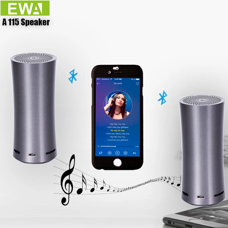 EWA A115 динамик s Портативный Bluetooth 6000 мАч аккумулятор Колонка bluetooth динамик TWS Bluetooth 5,0 HIFI Саундбар