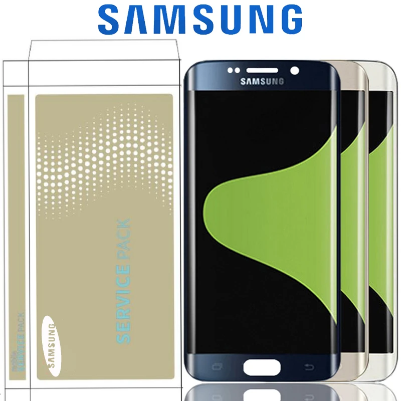 Оригинальный супер AMOLED для Samsung Galaxy S6 Edge G925 G925f G925i LCD edge Plus G928 G928F с сенсорным