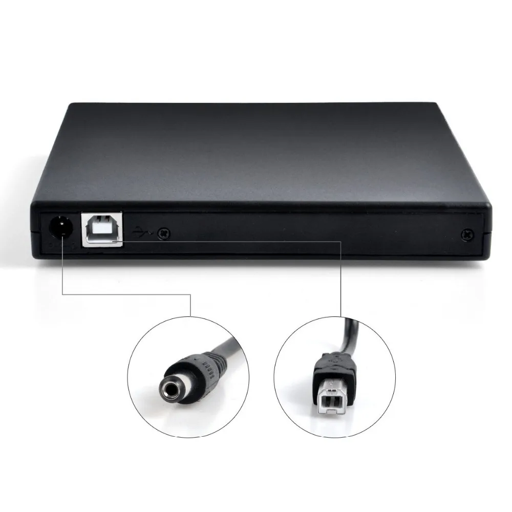 Внешний USB DVD накопитель для Toshiba Acer Lenovo ноутбук ПК Win XP/7/8/10 Super Multi 8X RW 24X CD