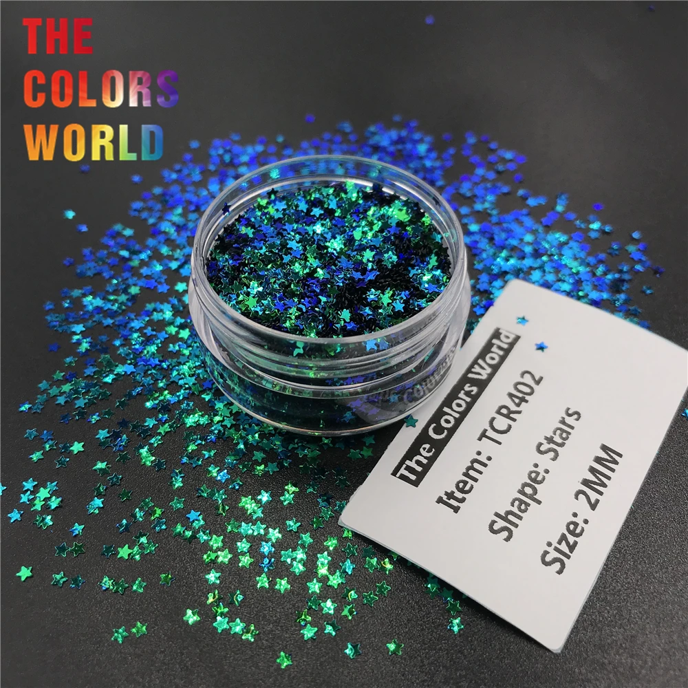 TCT-353 Chameleon Color Star 2MM Nail Glitter Nail Art Decoration Makeup TattooTumblers Crafts DIY Festival Accessories Supplier